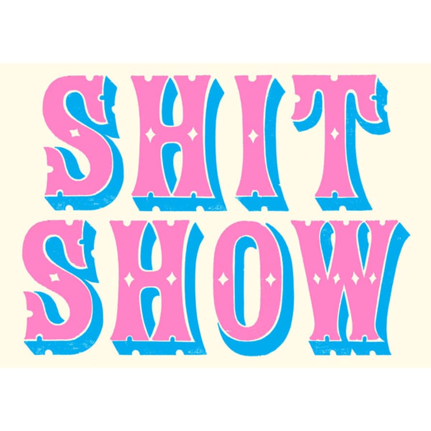Mandy Doubt Shit Show A3 Risograph Print