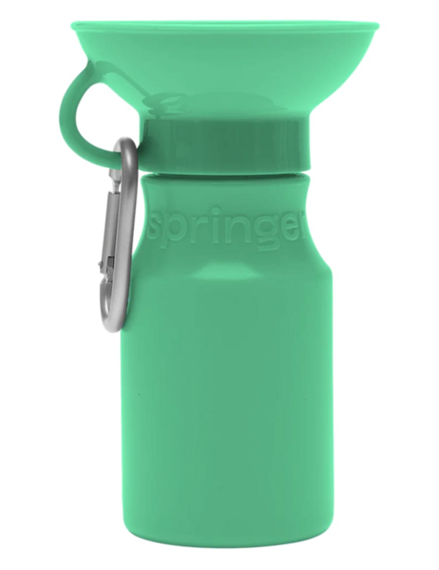 Springer 450ml Mini Green Dog Travel Bottle