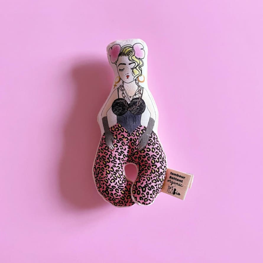 tambour battant Material Girl Baby Rattle