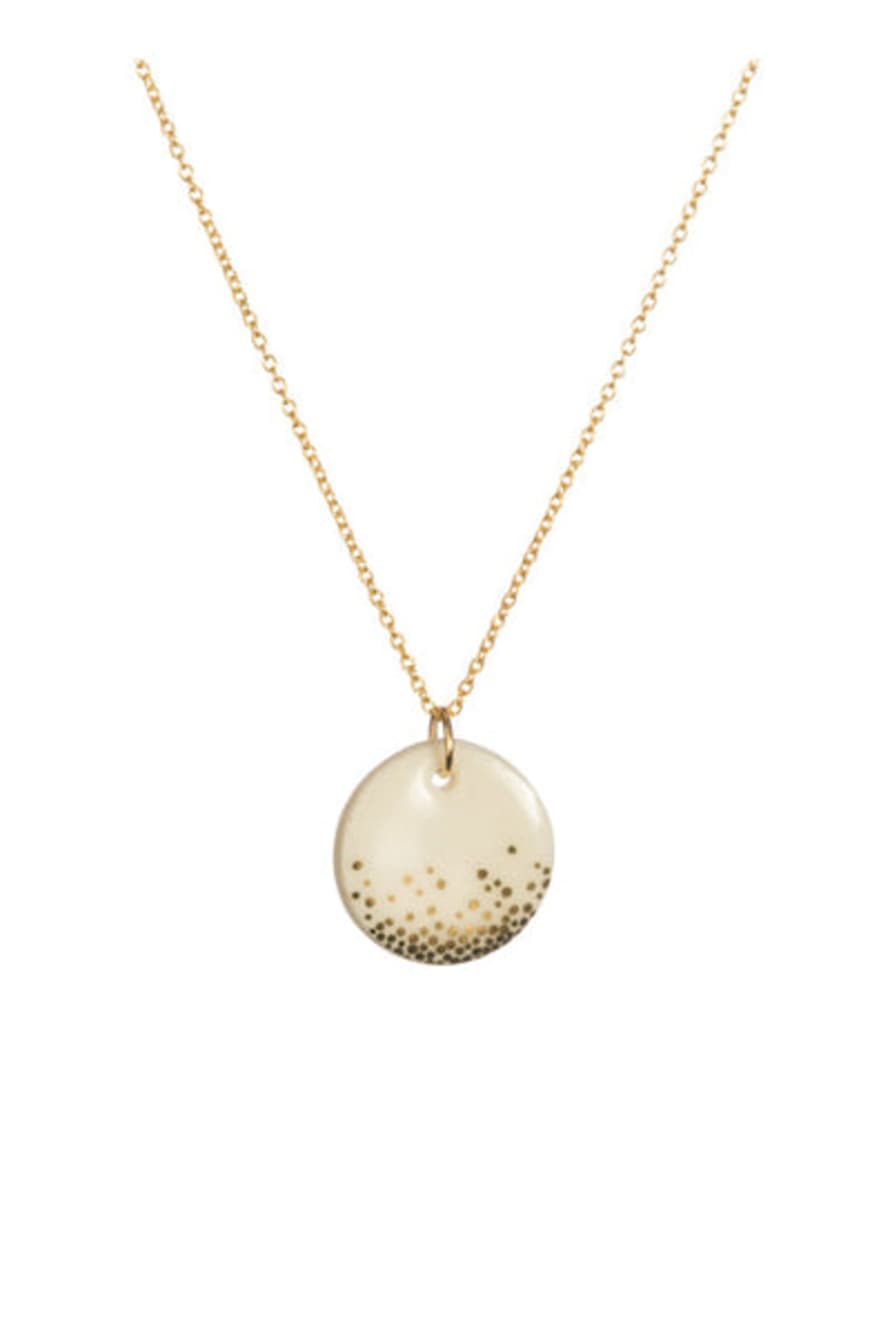 One & Eight Porcelain Gold Mist Necklace