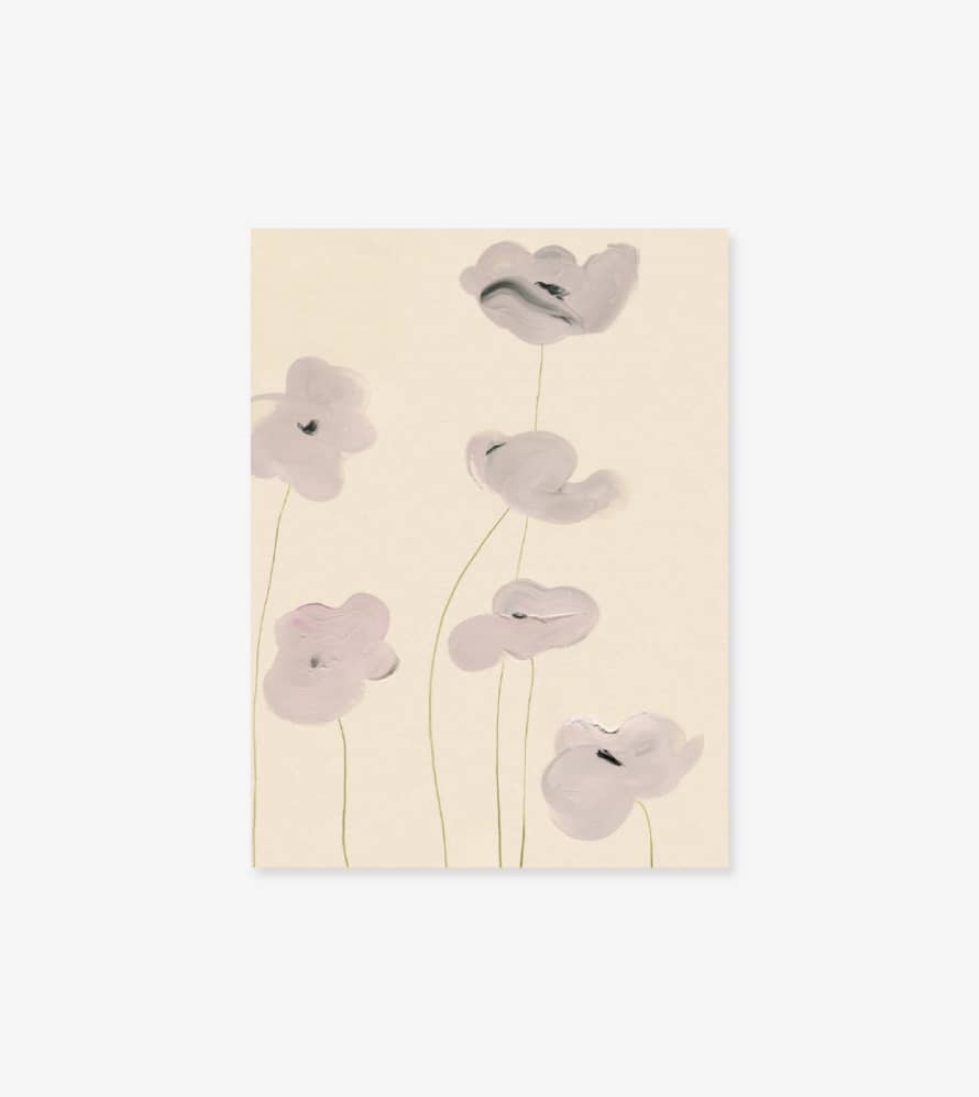 Paper Collective White Vallmo by Amelie Hegardt - 30x40 Poster