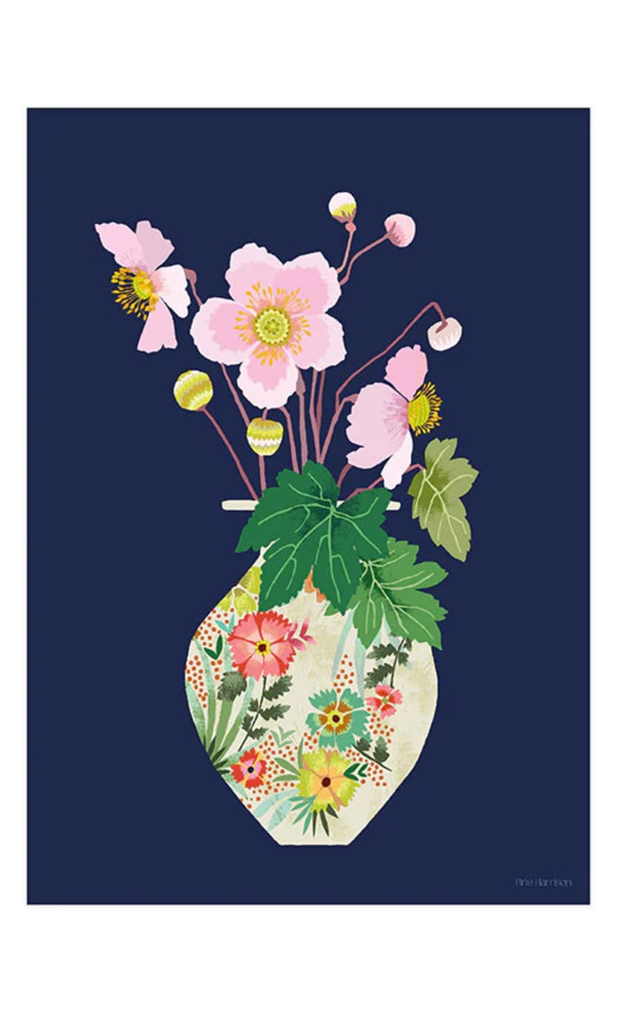 Brie Harrison  Japanese Anemone A3 Art Print