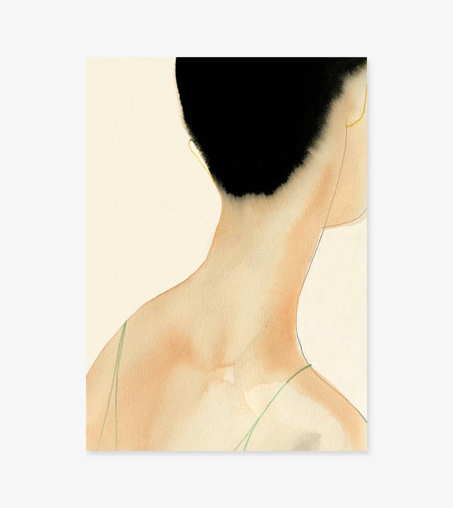Paper Collective The Green Camisole By Amelie Hegardt - 50x70 Poster