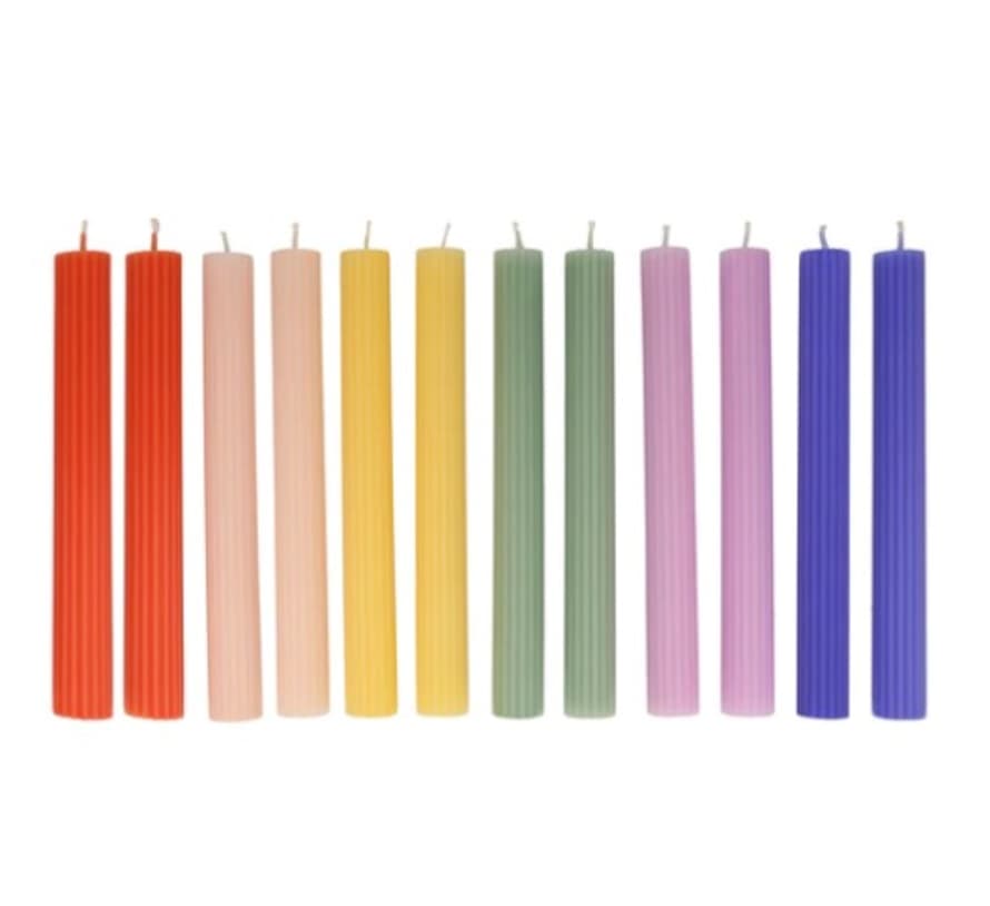 Meri Meri Rainbow Table Candles (x 12)