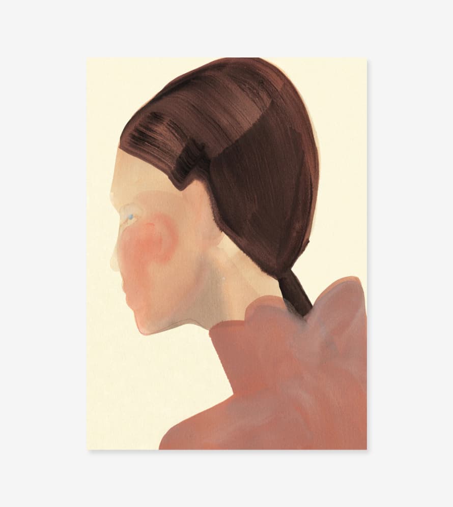 Paper Collective The ponytail by Amelie Hegardt - 50x70 Poster
