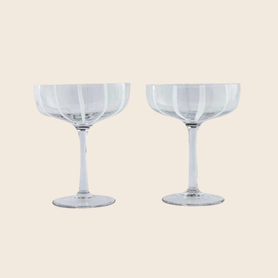 OYOY Mizu Coupe Cocktail Glass | Set Of 2 | Clear