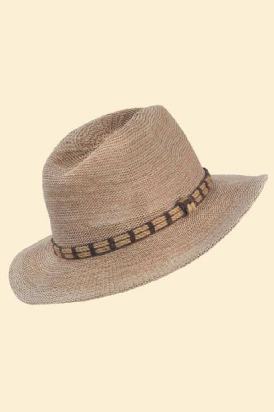 Powder Natalie Hat, Natural With Rope Band