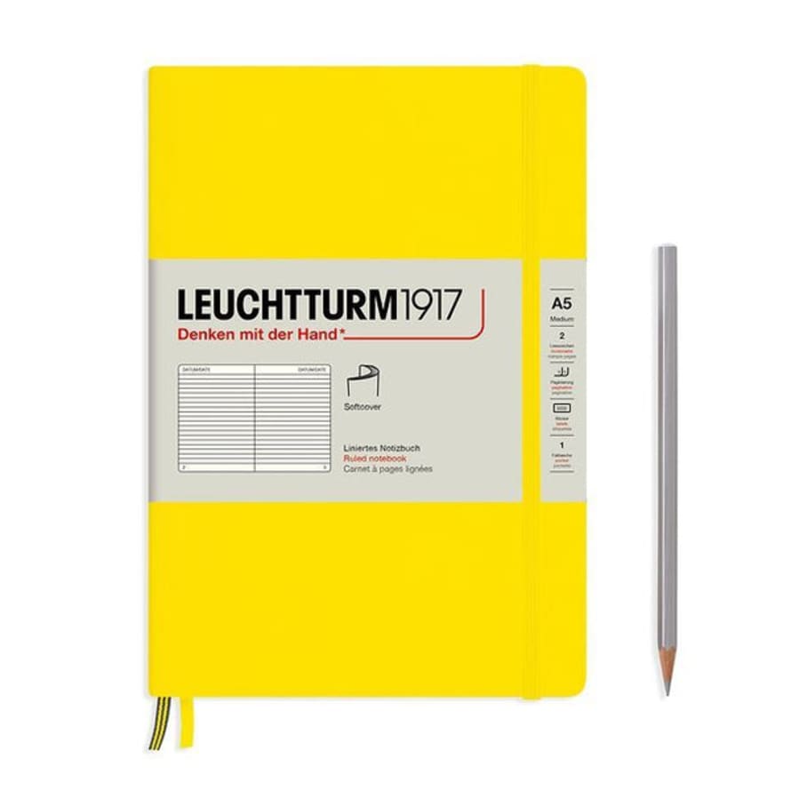 Leuchtturm1917 Medium (a5) Softcover Notebook - Lemon