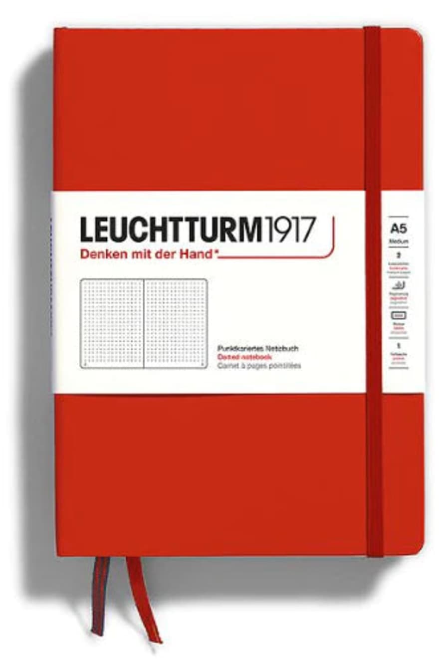 Leuchtturm1917 Medium (a5) Hardcover Notebook - Fox Red