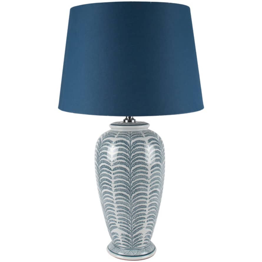 Distinctly Living Feathers Lamp And Shade