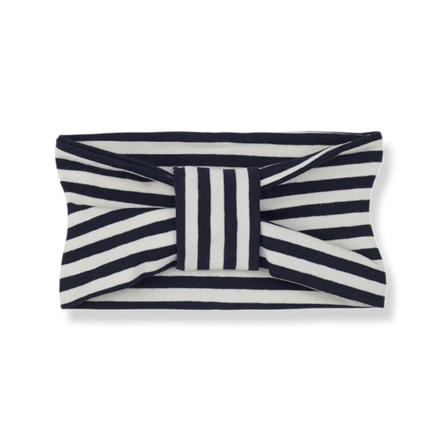 1+ In The Family Ruth Striped Bandeau Head Band - Blue-notte