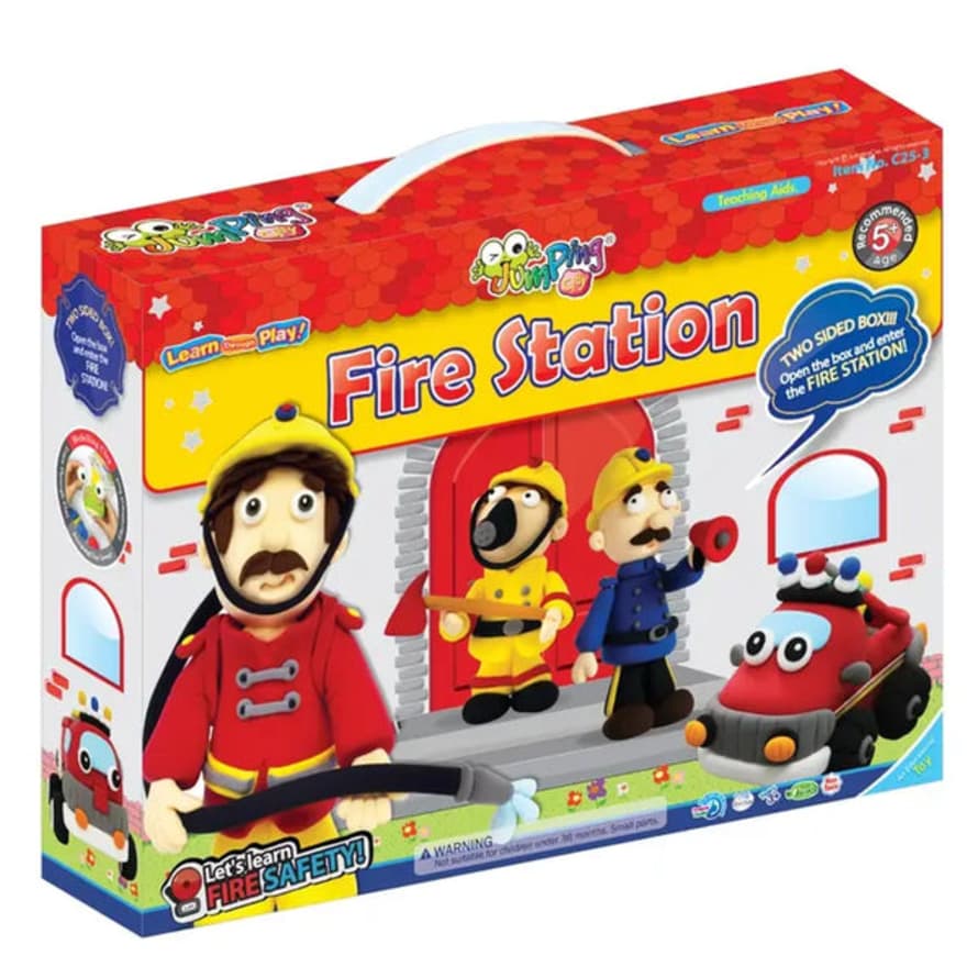JumpingClay Fire Station - Jumpingcity Clay Modelling Series Set