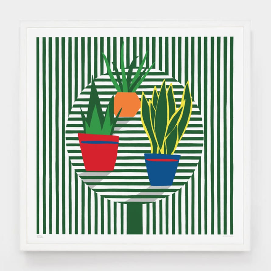 Paul Thurlby 61 x 61cm Unframed Plants on a Table Print