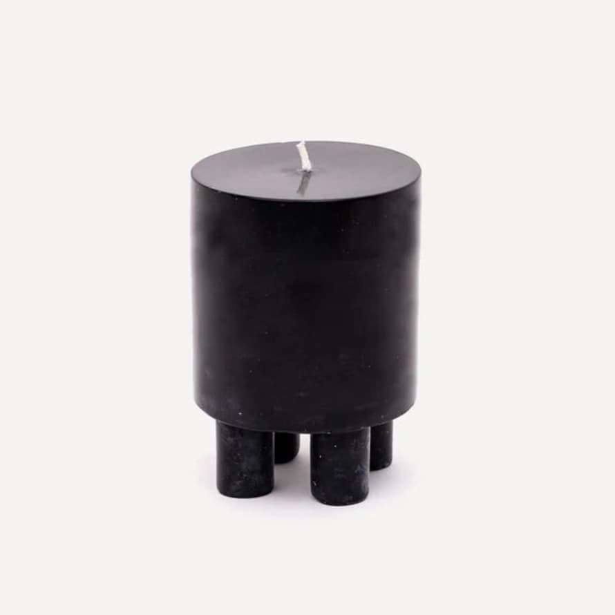 Yod & Co. Obsidian Black Stack Candle Prop