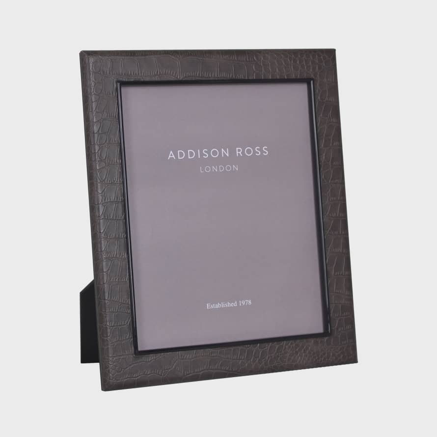 Addison Ross Faux Croc Brown 5x7 Frame