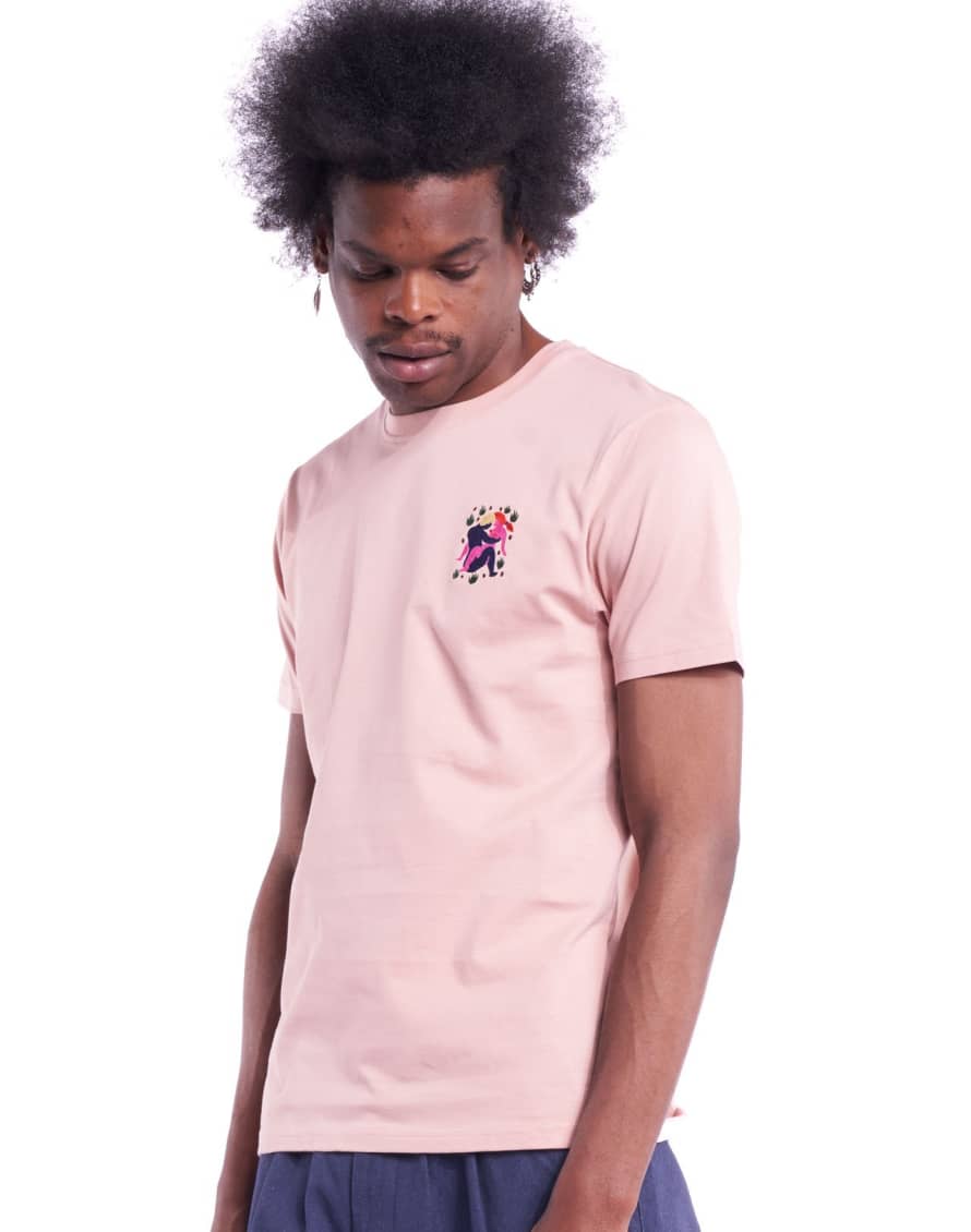 OLOW Olow - T-shirt Rose Pastel Brodé
