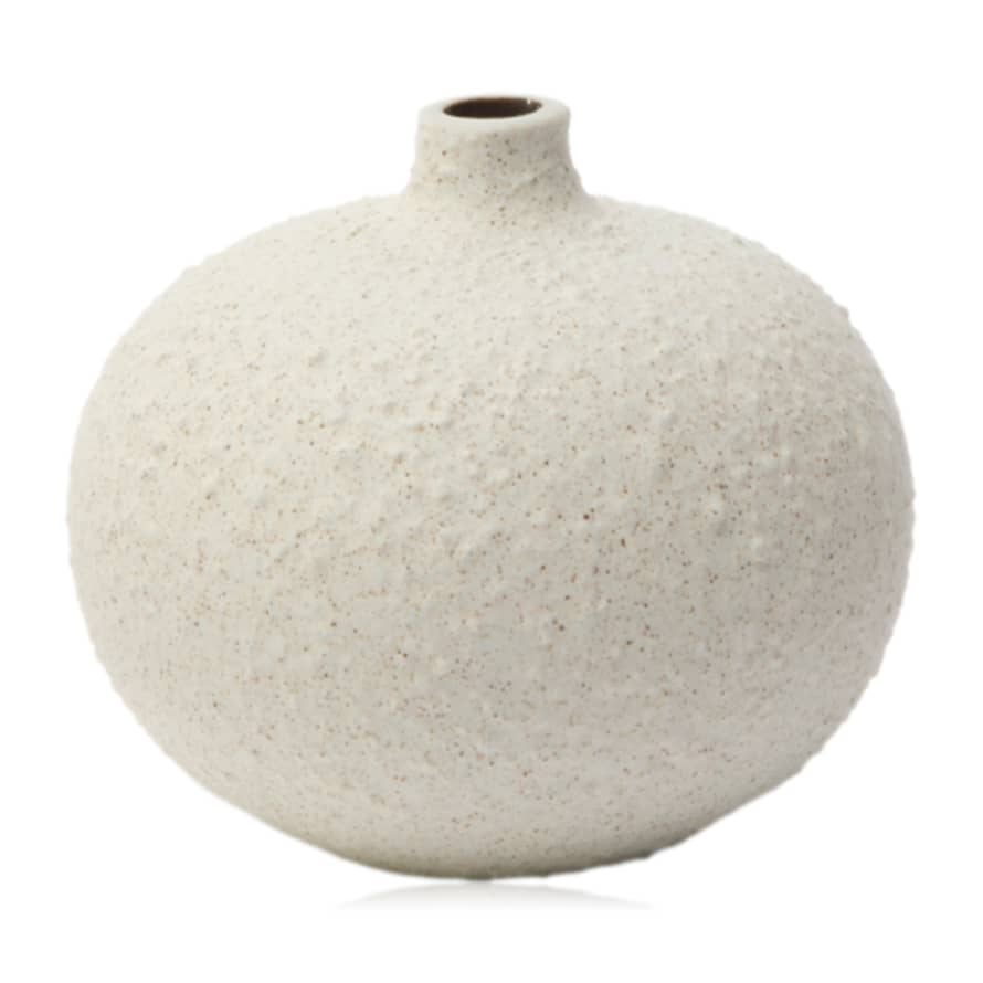 Lindform  Bari Vase Rough White Small