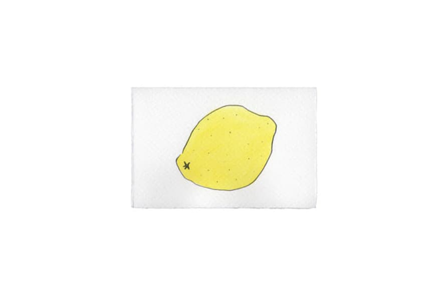 Scribble & Daub Lemon Card