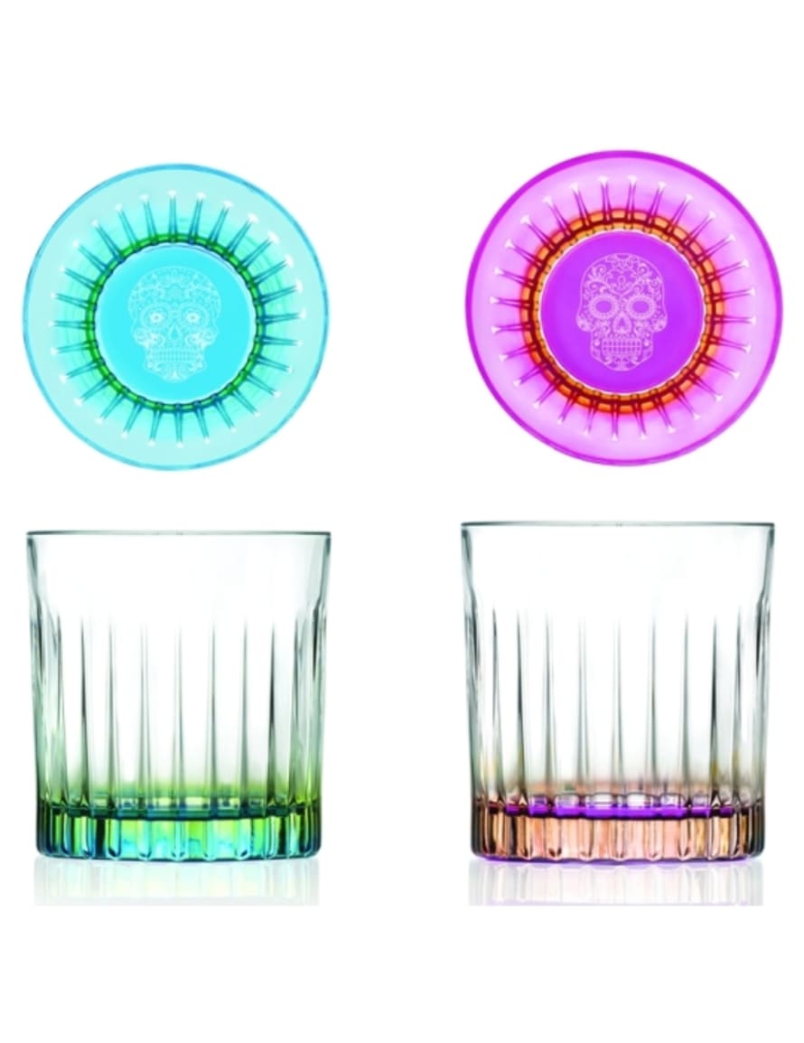 RCR Cristalleria Mexico Cocktail / Water Glass - Mixed set of 2
