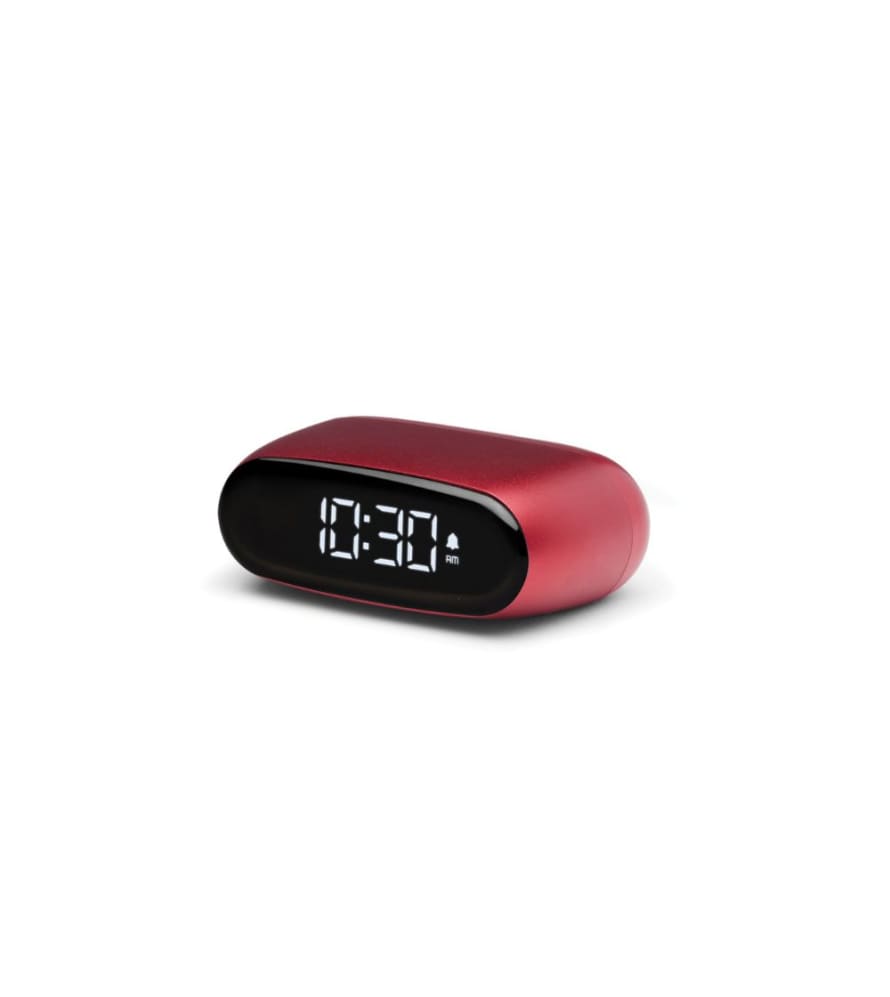 Lexon Red Minuit Alarm Clock
