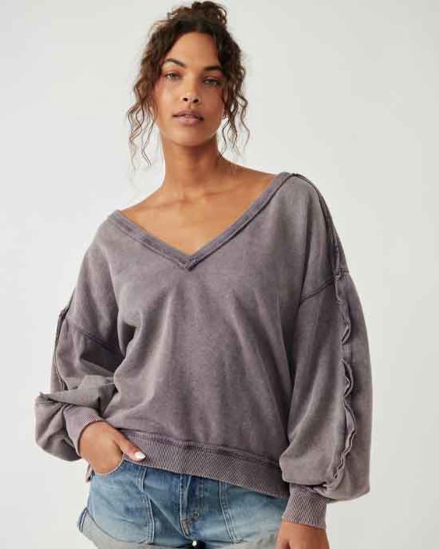 Free People Take One Pullover Moonscape