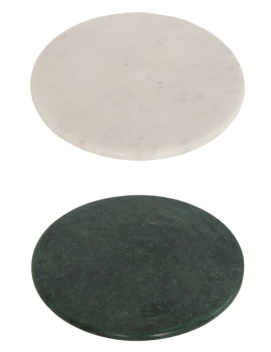 Silverview Round Marble Serving Board (2 colors)