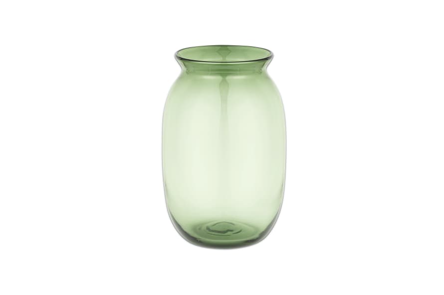 Nkuku Vanita Glass Vase - Green - Tall