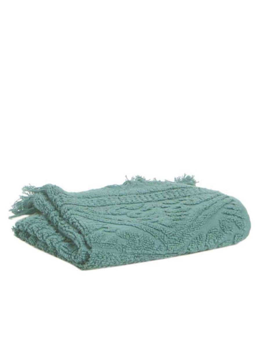 Viva Raise Small Bath Towel In Vert De Gris