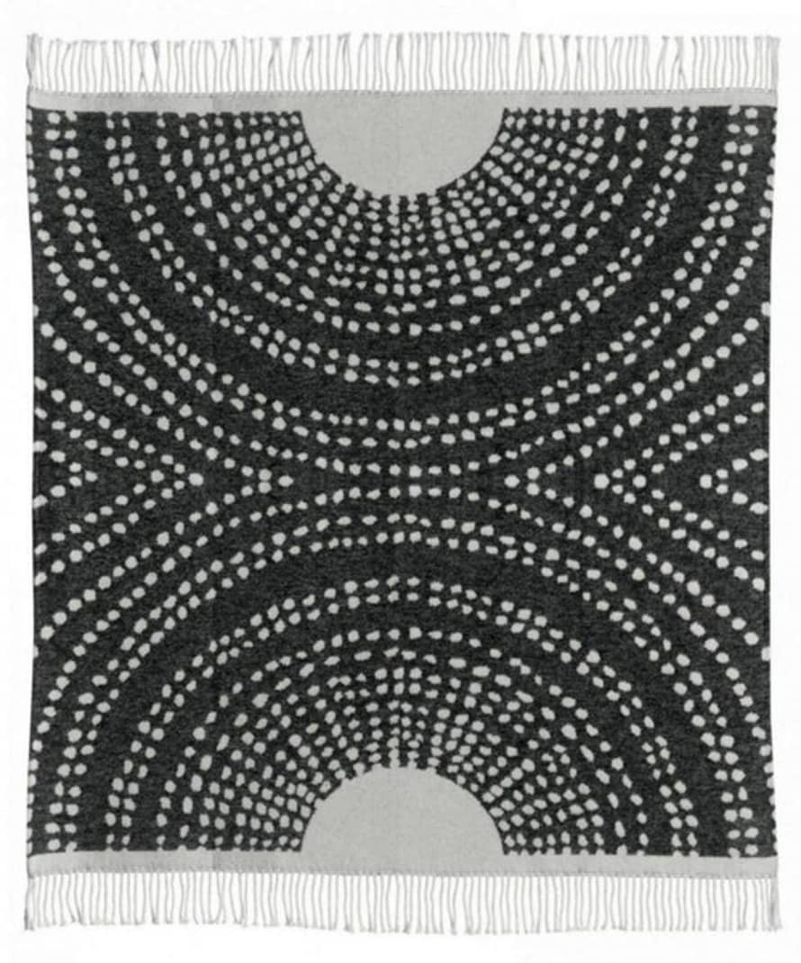 Viva Raise Tianni Abstract Woven Throw In Carbone