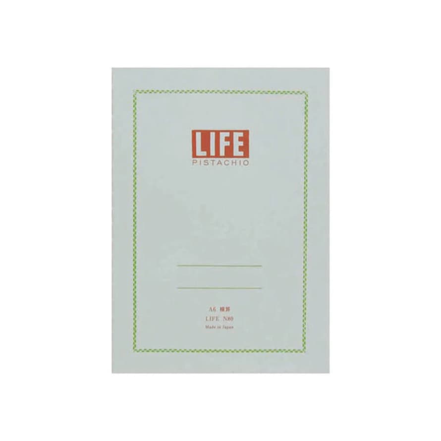 Life Pistachio A6 Ruled Notebook