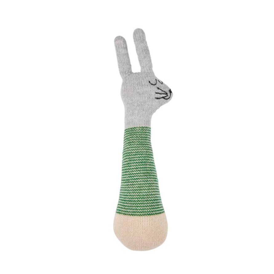 Sophie Home Green Rabbit Baby Rattle Toy