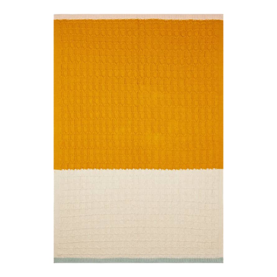 Sophie Home Stroller Baby Blanket In Citrus And Cream