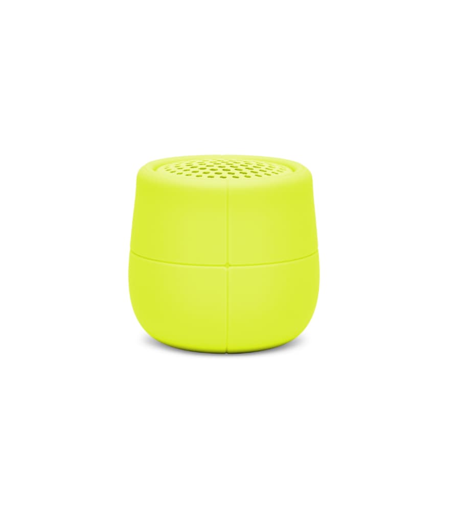 Lexon Yellow Mino Waterproof Rechargeable Speaker