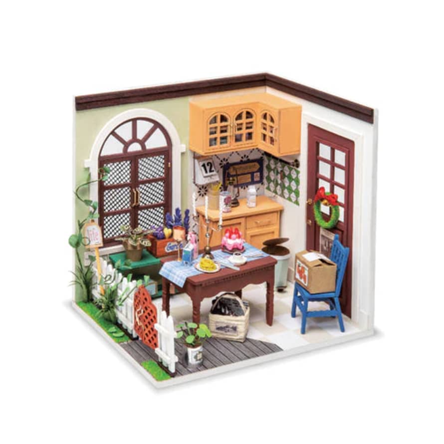 Hands Craft Diy Miniature House Kit - Mrs Charlie's Dining Room