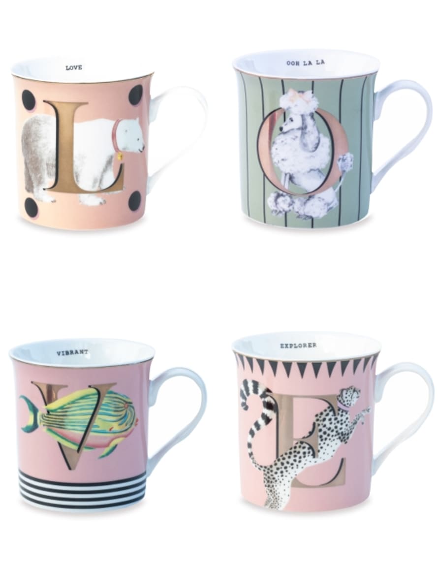 Yvonne Ellen LOVE mugs (set of 4)