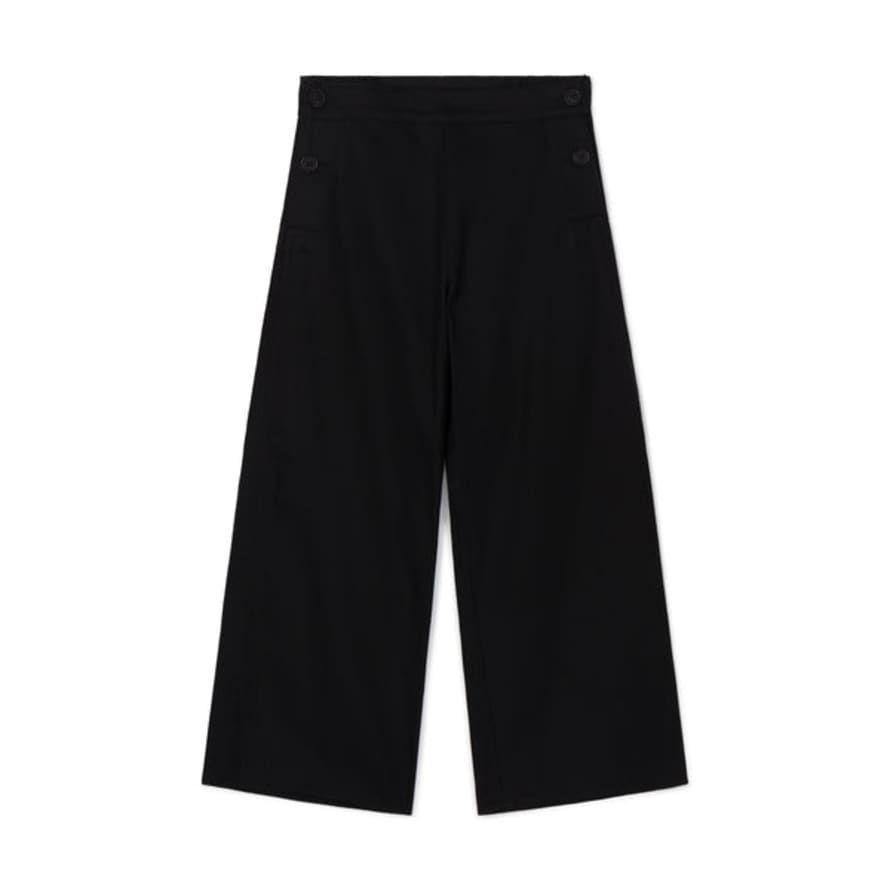 Kate Sheridan Po Black Drill Barrel Ree Trousers