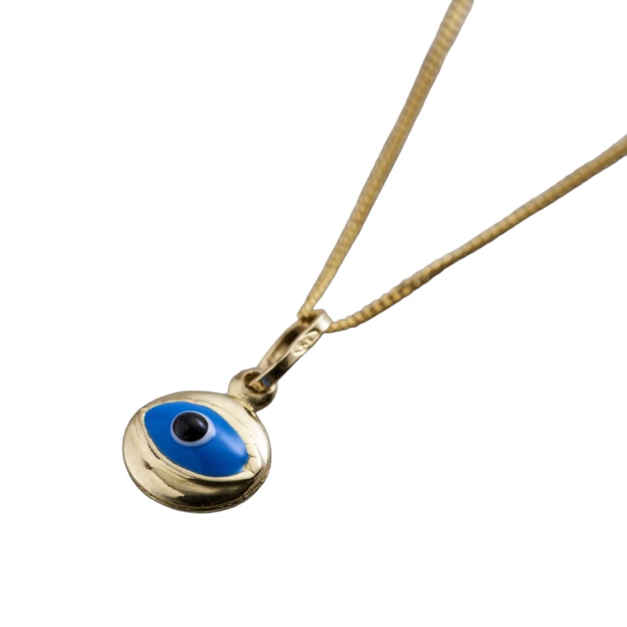 Posh Totty Designs Gold Mini Evil Eye Necklace