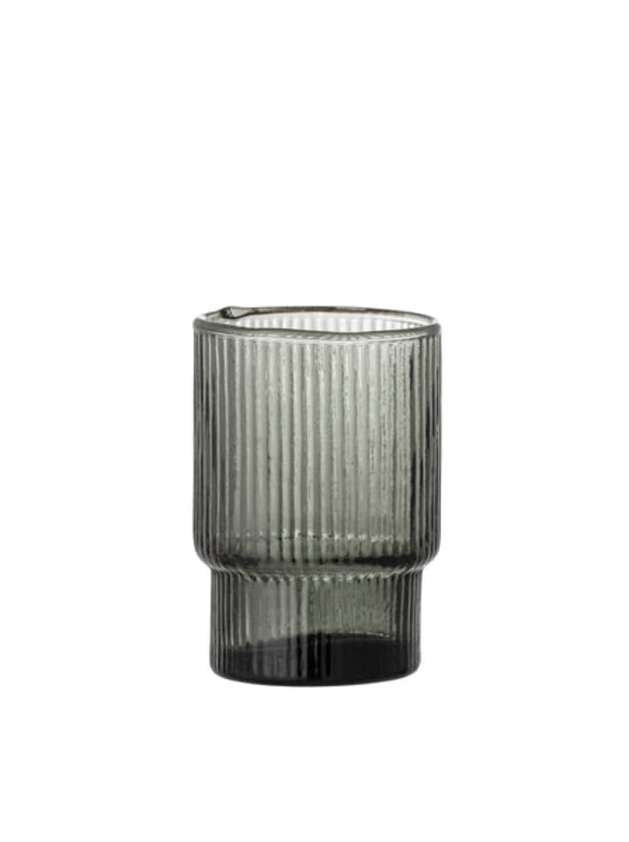 Bloomingville Tabita Drinking Glass In Grey Recycled Glass