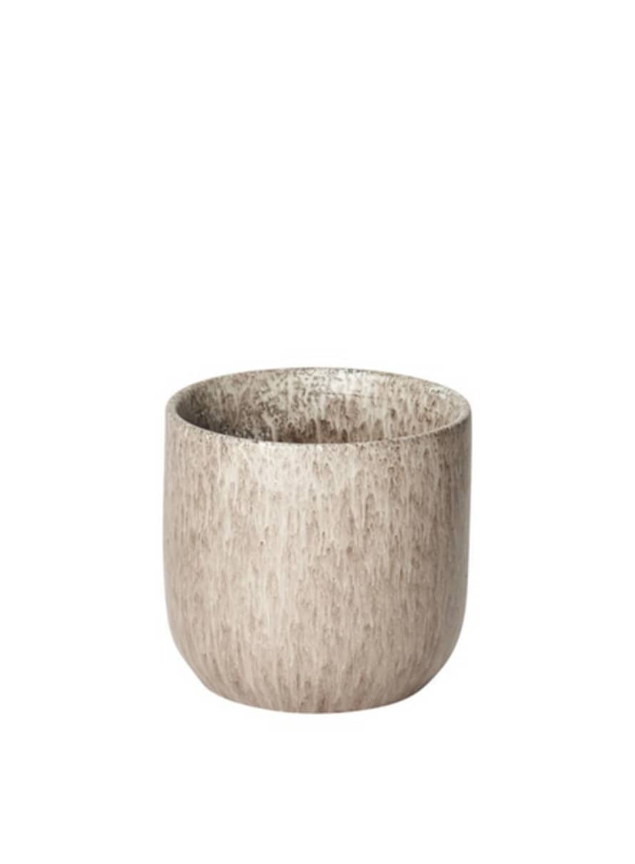 Lauvring Nuno Pot In Taupe 13cm