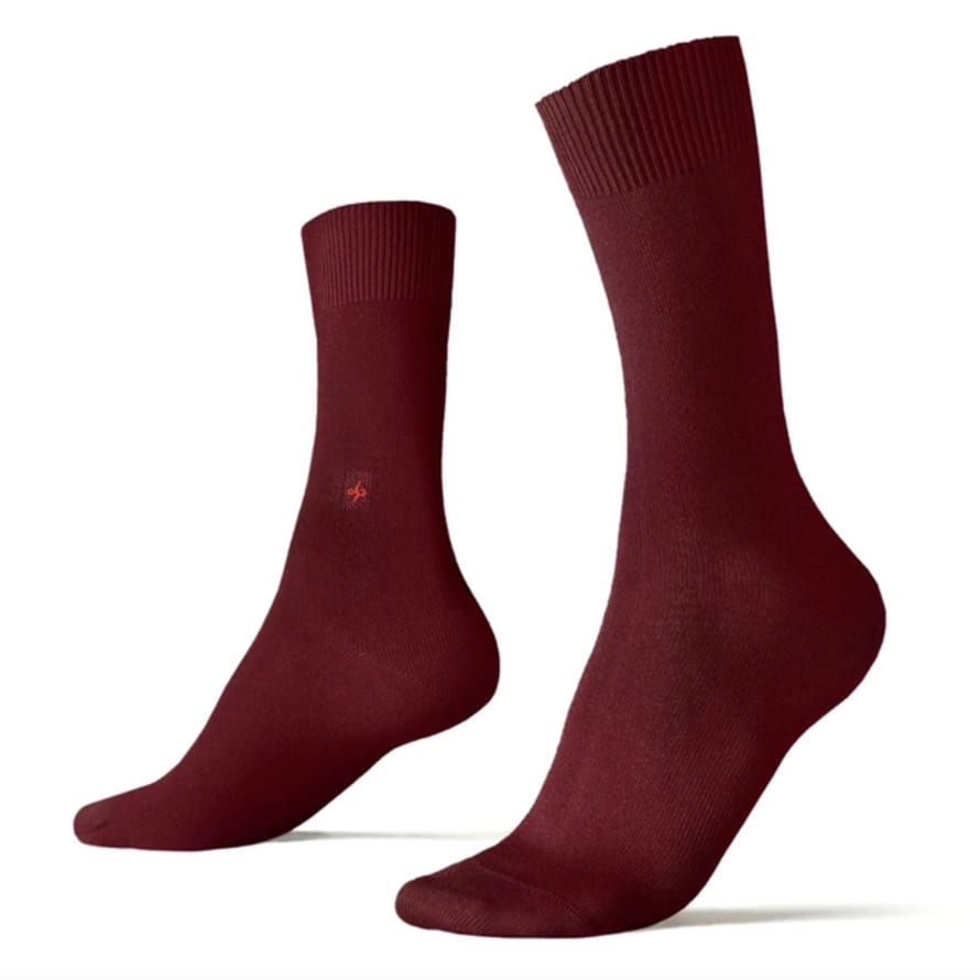 Dueple Socks Burgundy Socks