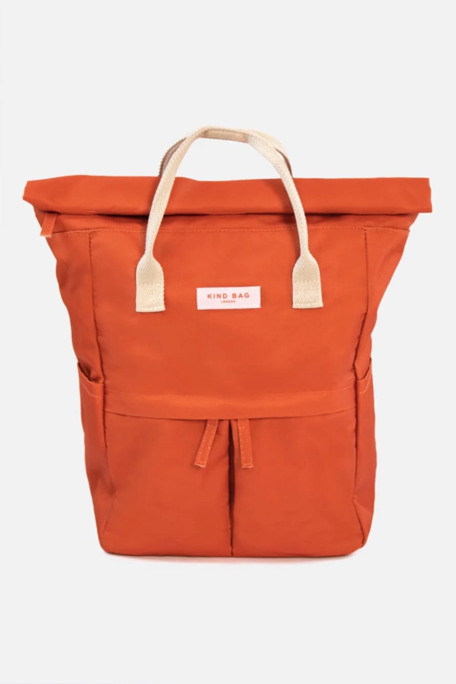 Kind Bag Medium Hackney Sustainable Backpack - Burnt Orange
