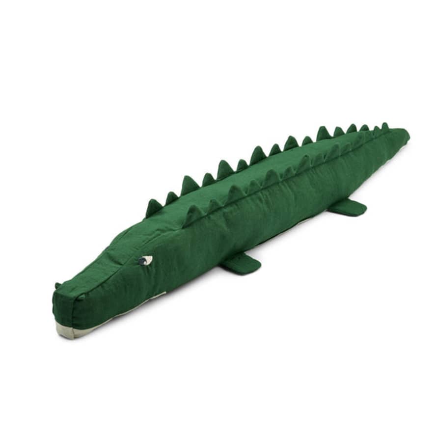 Liewood Halfdan Garden Green Crocodile Stonewashed Soft Toy - Large
