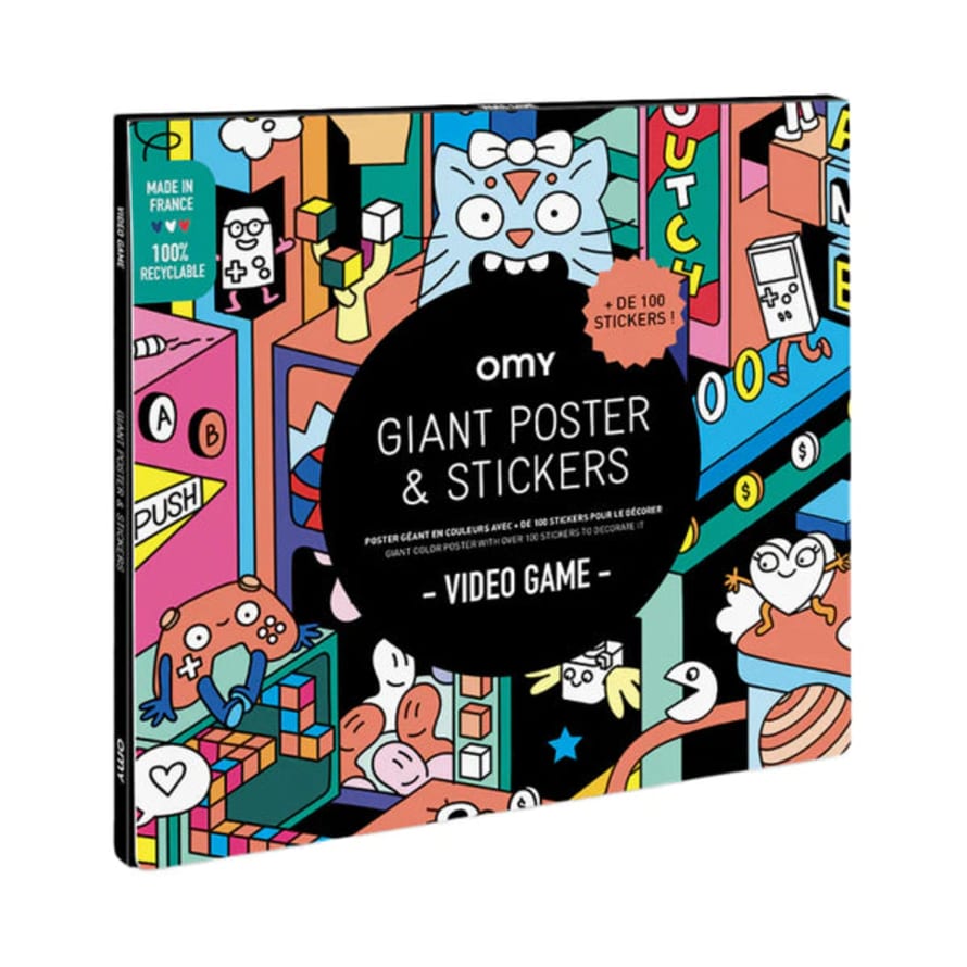OMY Video Game Poster with Stickers