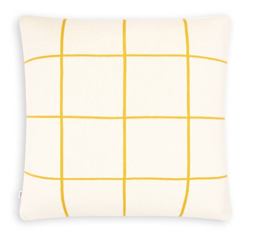 Sophie Home Grid Cushion: Citrus