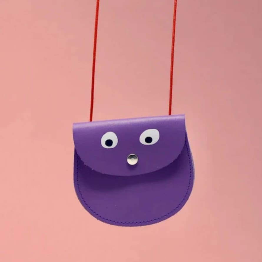 Ark Colour Design Lilac Googly Eye Pocket Purse