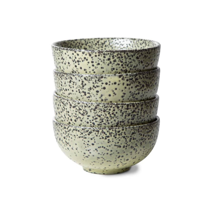 HK Living Gradient Ceramics Bowl Green -  Set of 4