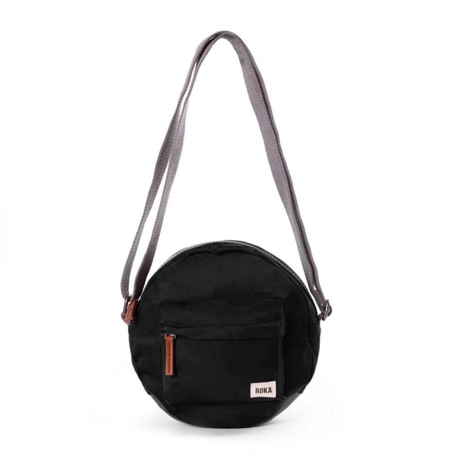 ROKA Roka Cross Body Shoulder Bag Paddington B in Recycled Sustainable Nylon Black