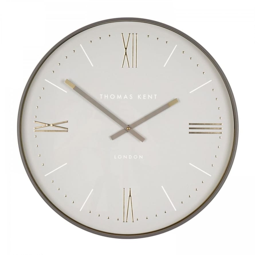 Thomas Kent 20inch Grey Arlington Wall Clock