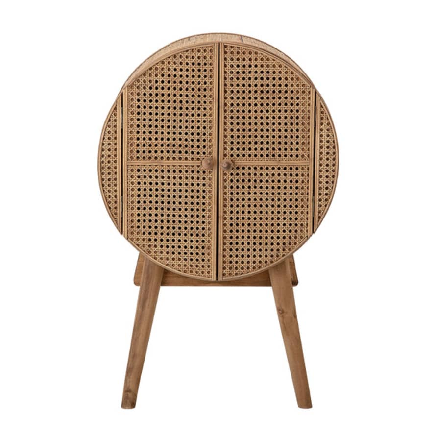 Bloomingville Otto Natural Rattan Round Cabinet