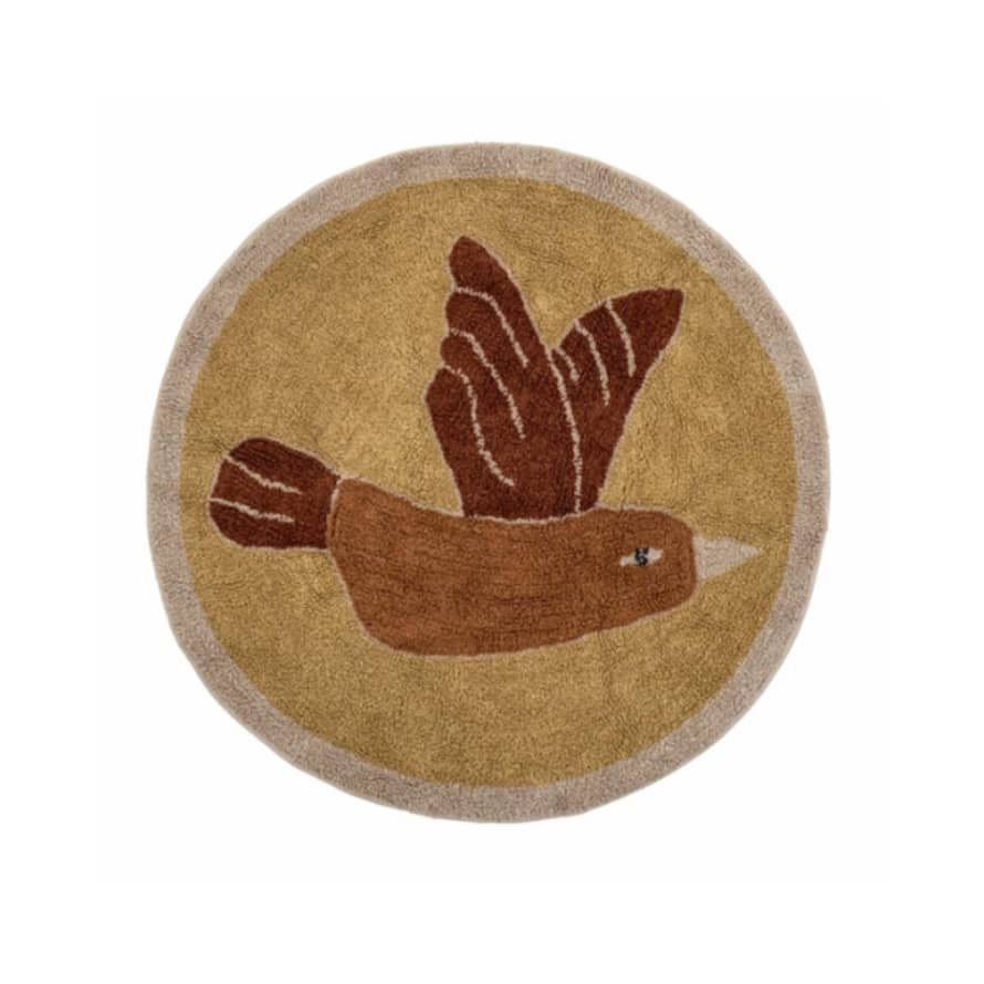 Made by moi Selection Tapis rond oiseau